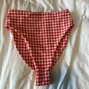 SKATIE MONROE BOTTOM IN RED GINGHAM SIZE XS